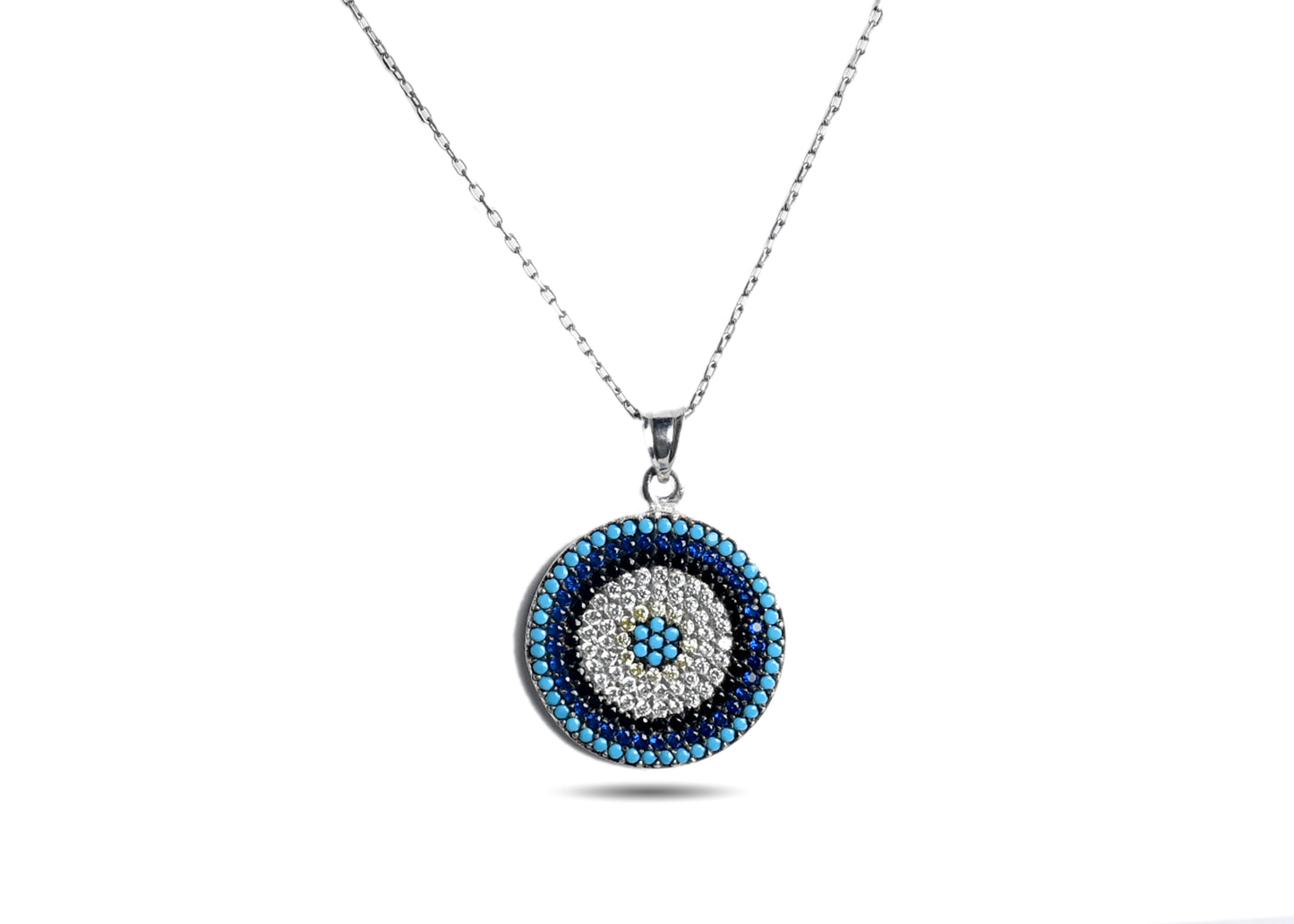 925 Silver Evil Eye Pendant image 0