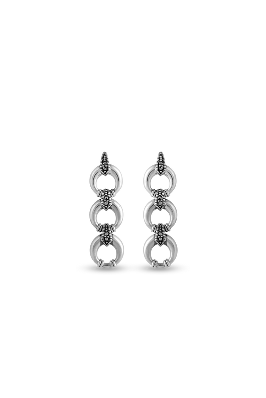 925 Sterling Silver Necklace set,Cubion chain Design image 1