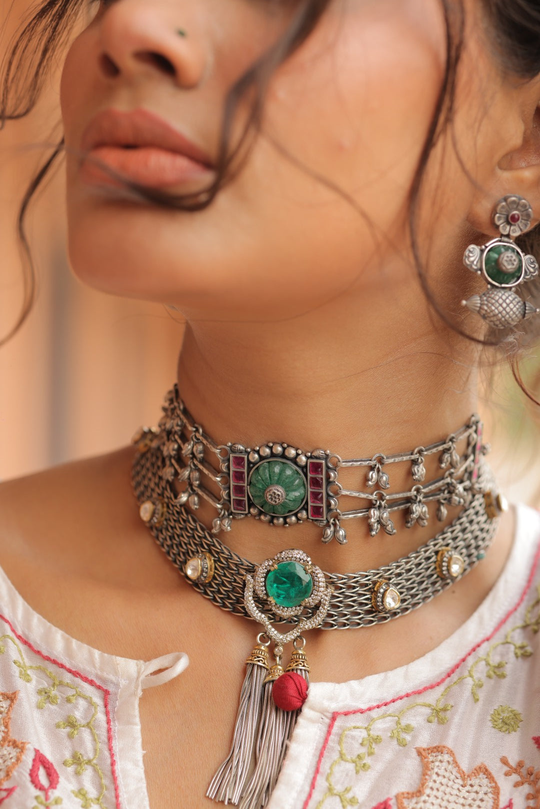 925 Radiant Harmony Necklaces with Earring