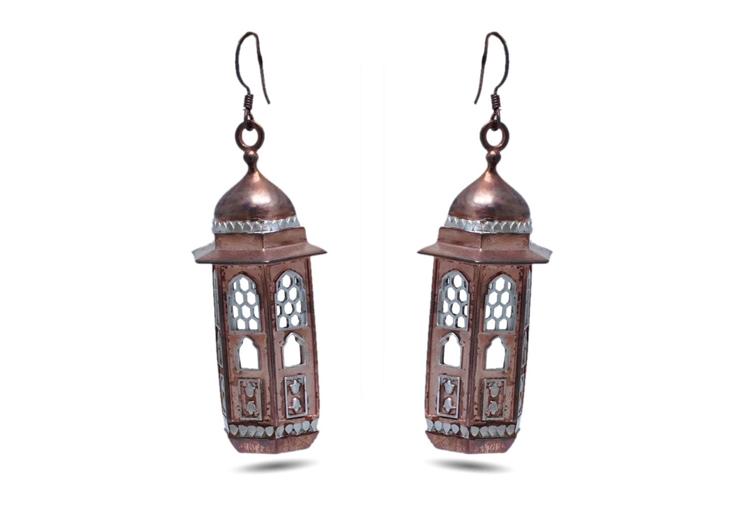 92.5 Silver Royal Lantern Earrings image 1