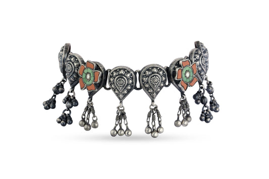 Tribal Silver 925 Choker image 1