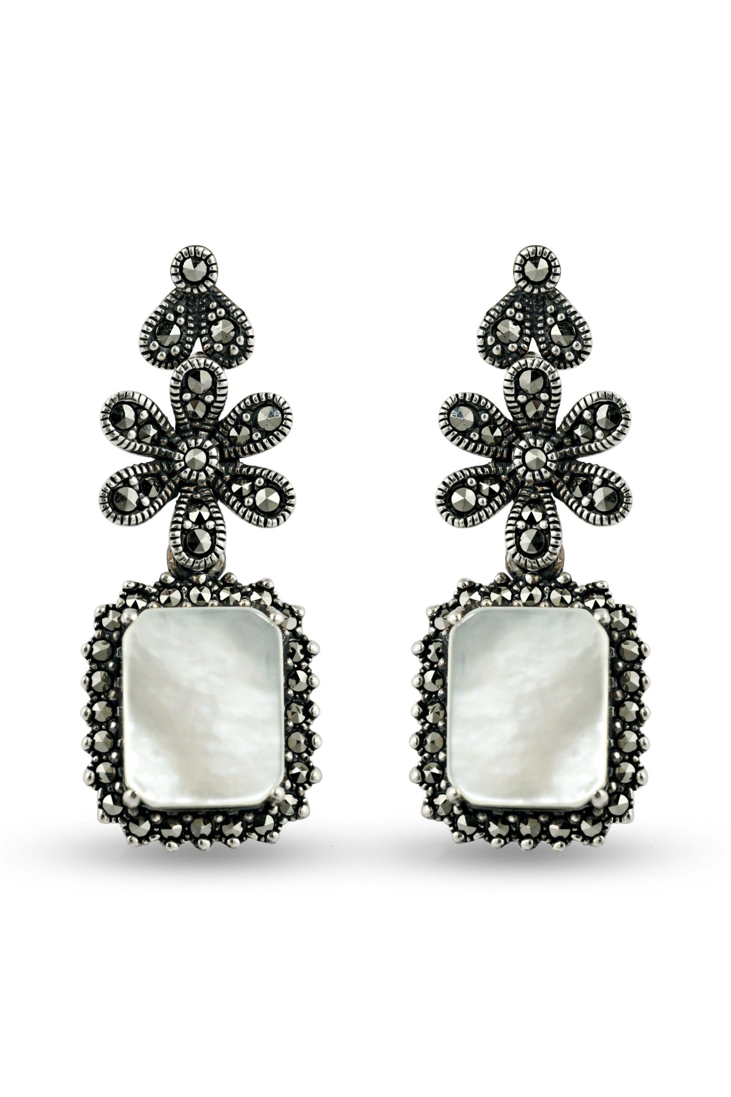 Silver 925 Stone Stud Set image 2