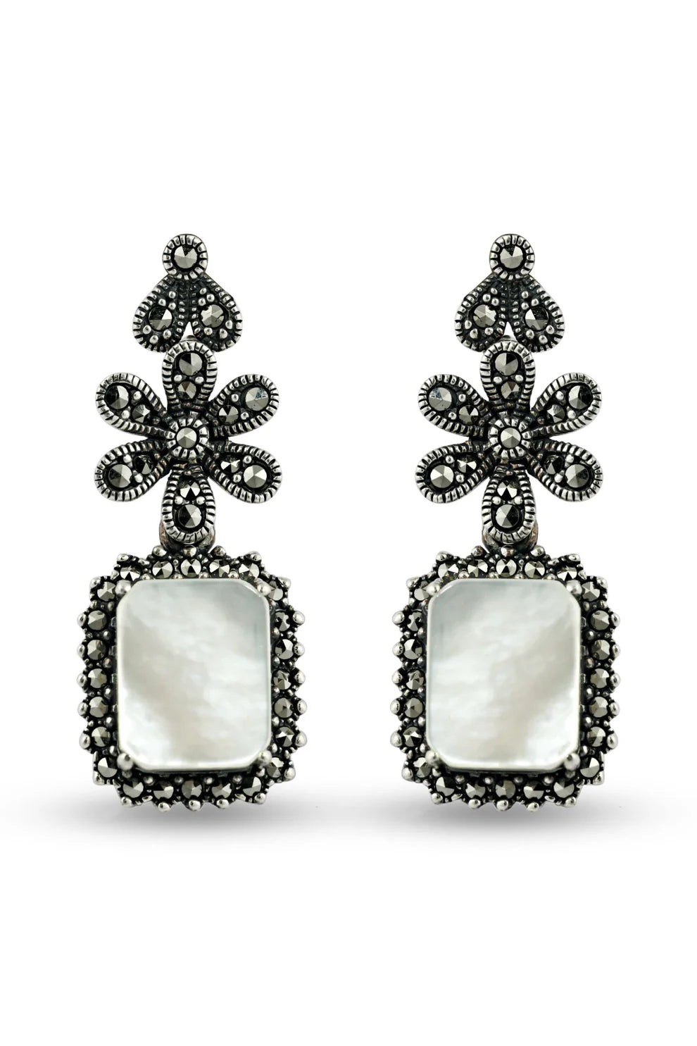 Silver 925 Stone Stud Set