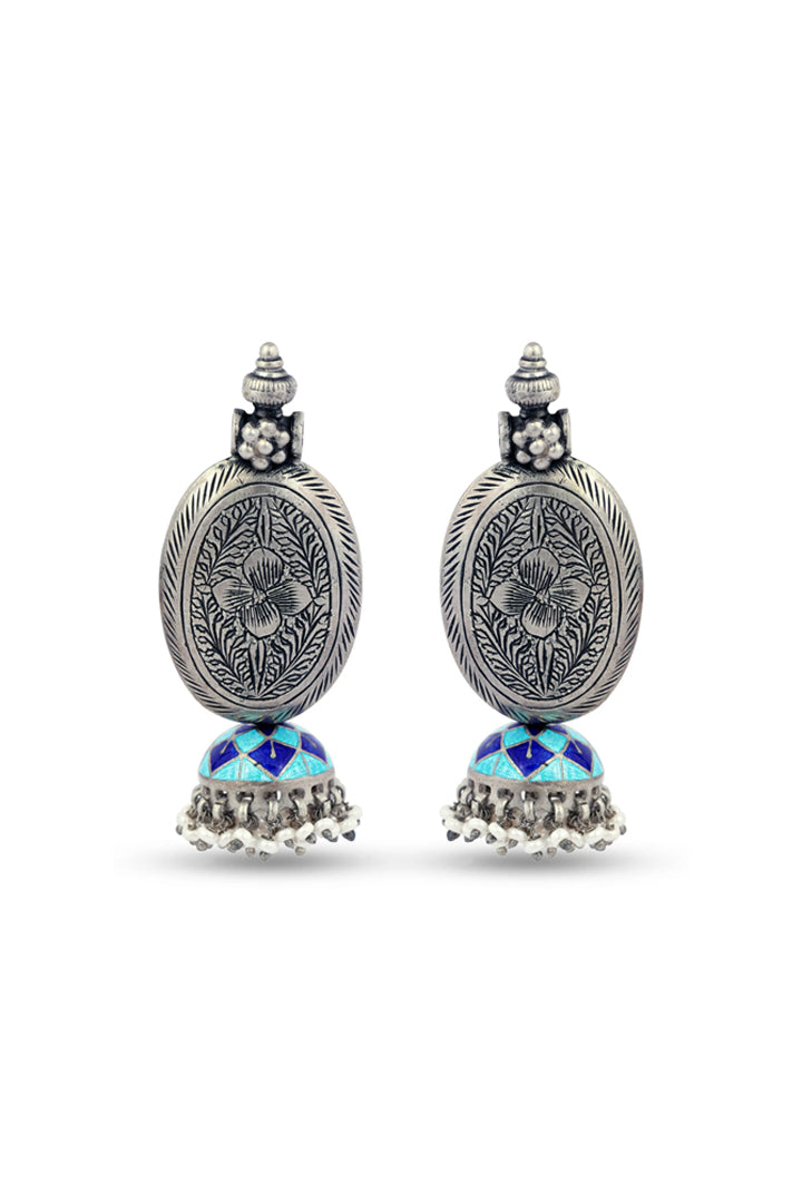Elegant Blue Tribal Earrings for a Unique Style Statement
