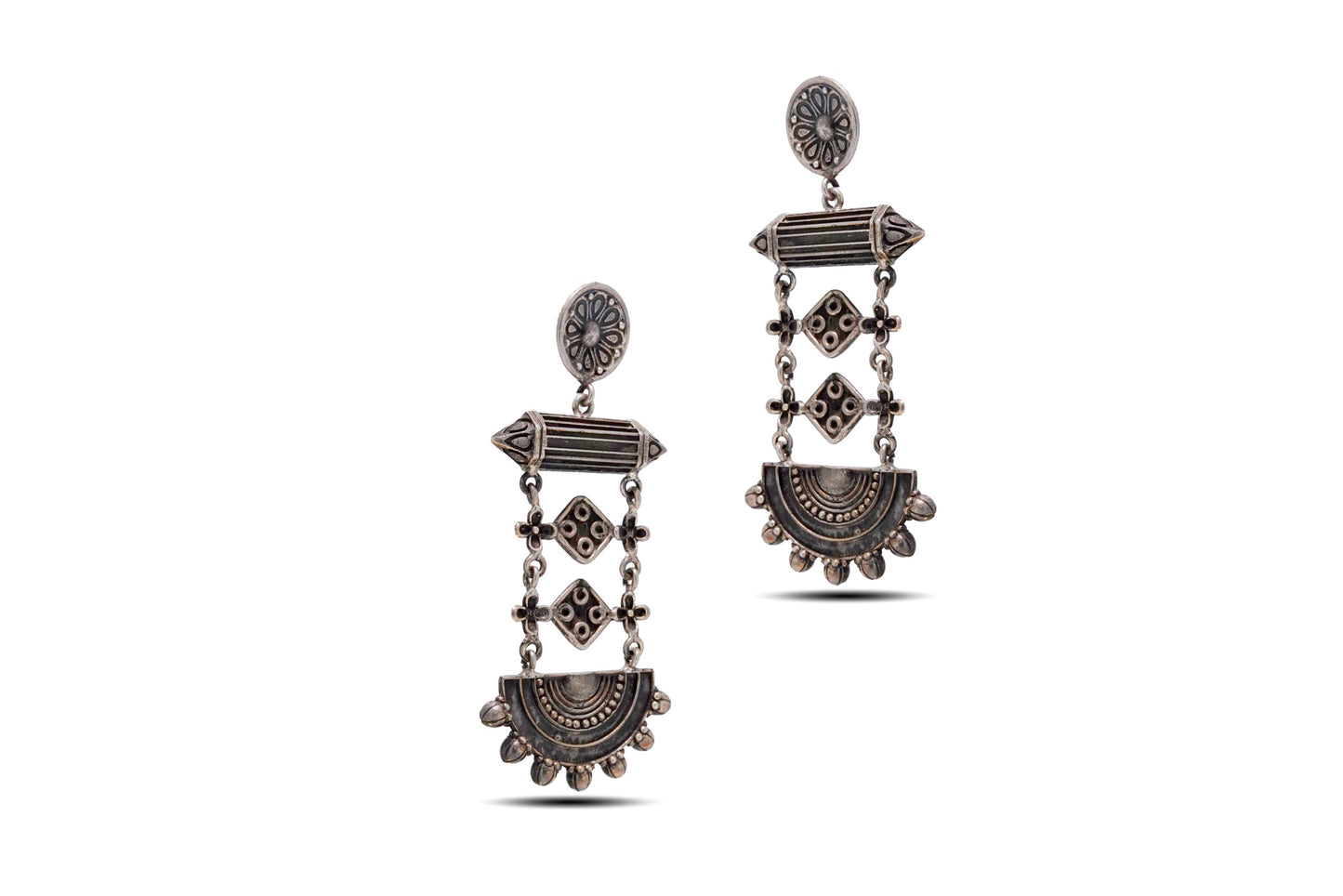 925 Silver Oxidized Earring image 2