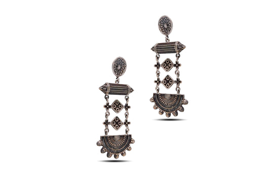925 Silver Oxidized Earring image 2