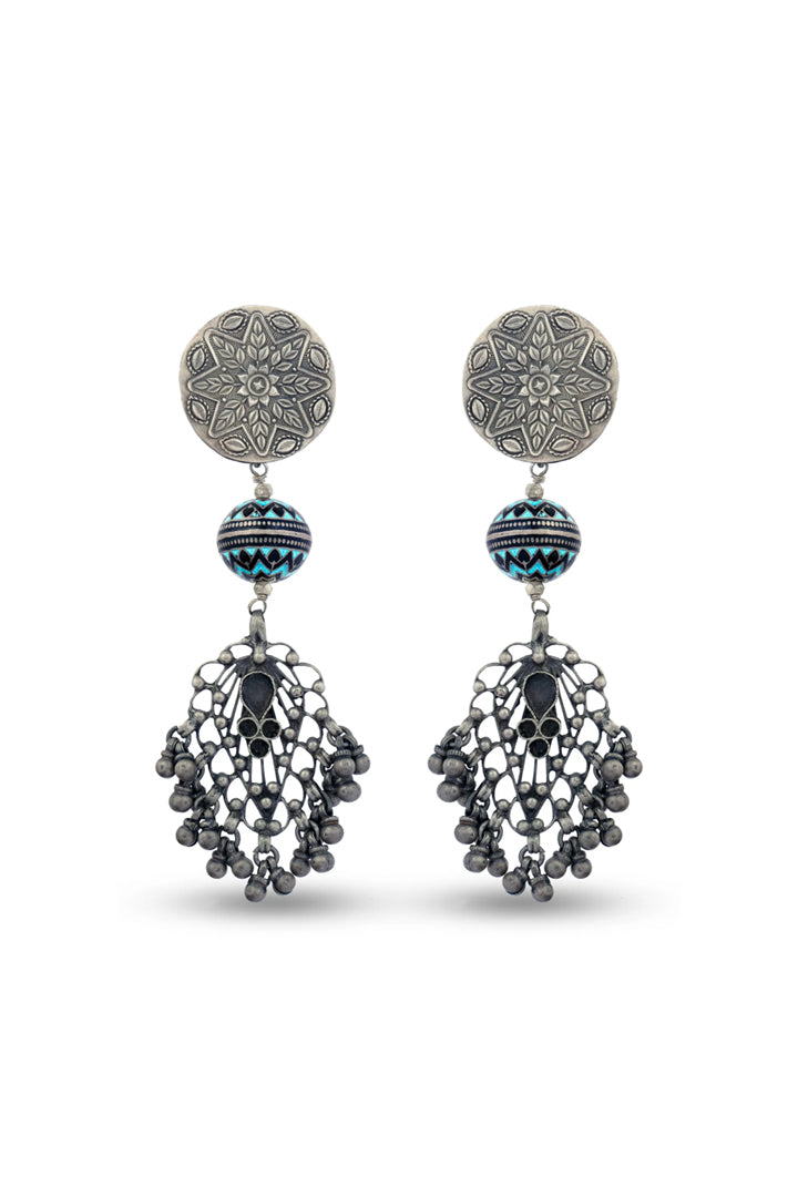 Pure Silver Heavy Dangle Earring