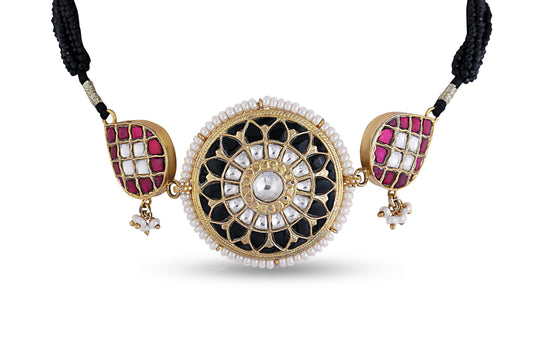 Meenakari Ethnic Designer Classic Gold Plated Choker image 1