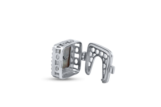 Silver 925 Crown Design Button image 1