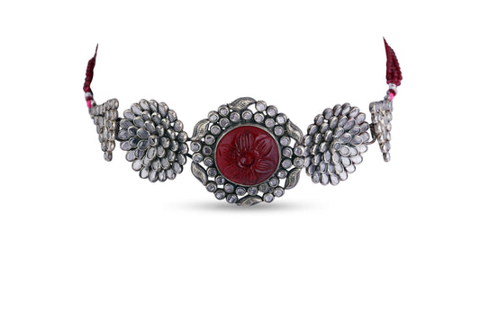 Blossom Red Stone Choker image 1