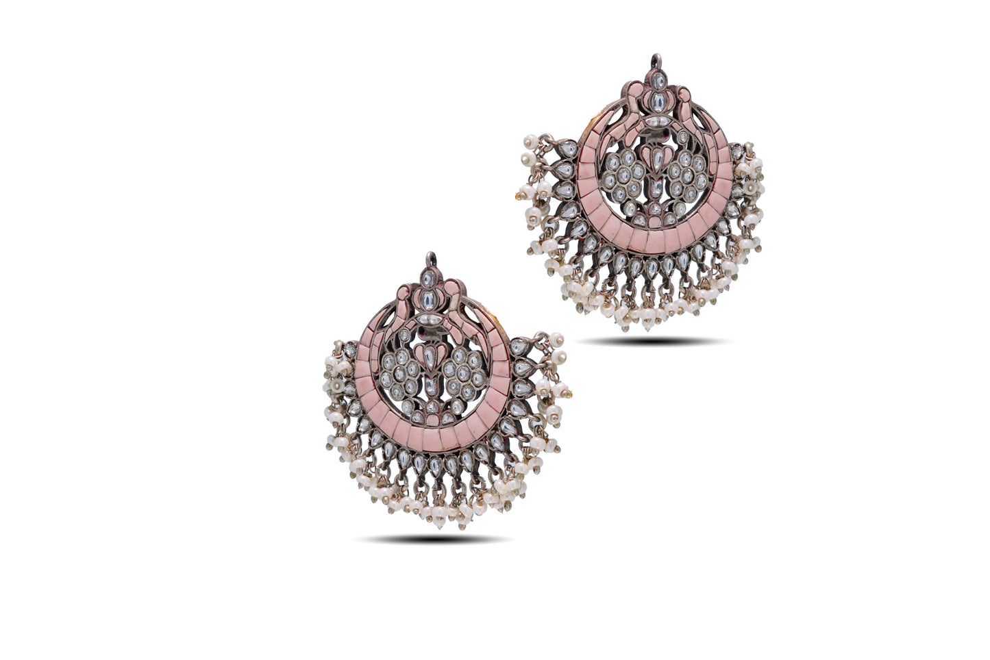 925 Silver Fashion Traditional Chandbali jhumka image 2