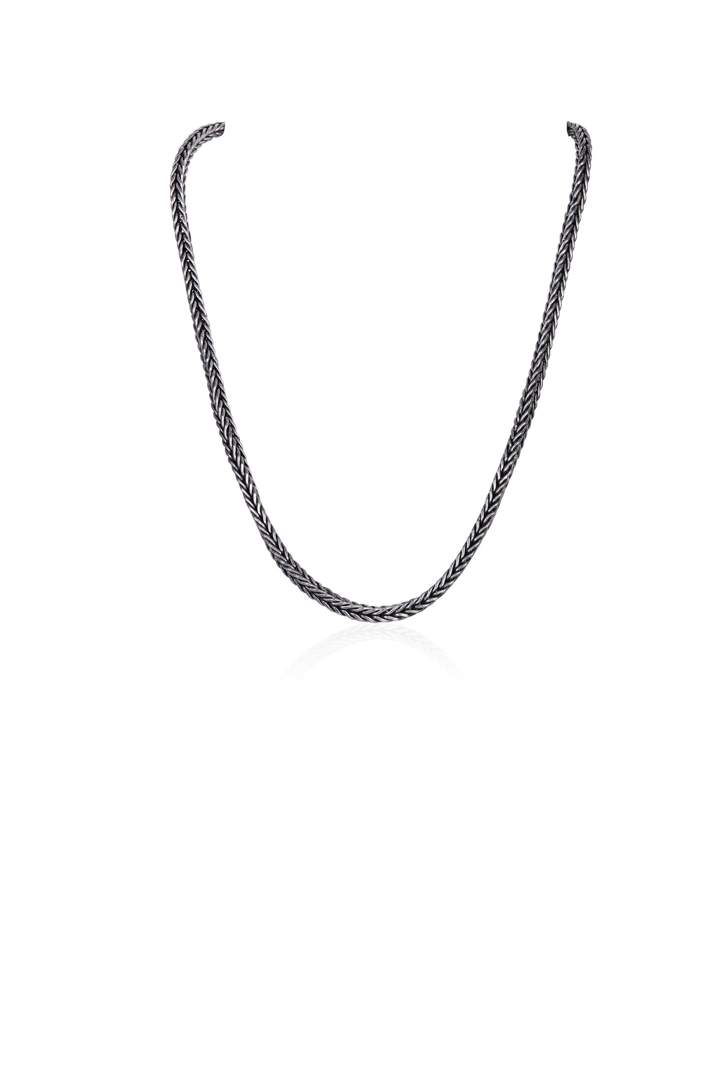 92.5 Silver Sleek Weave Pattern Chain