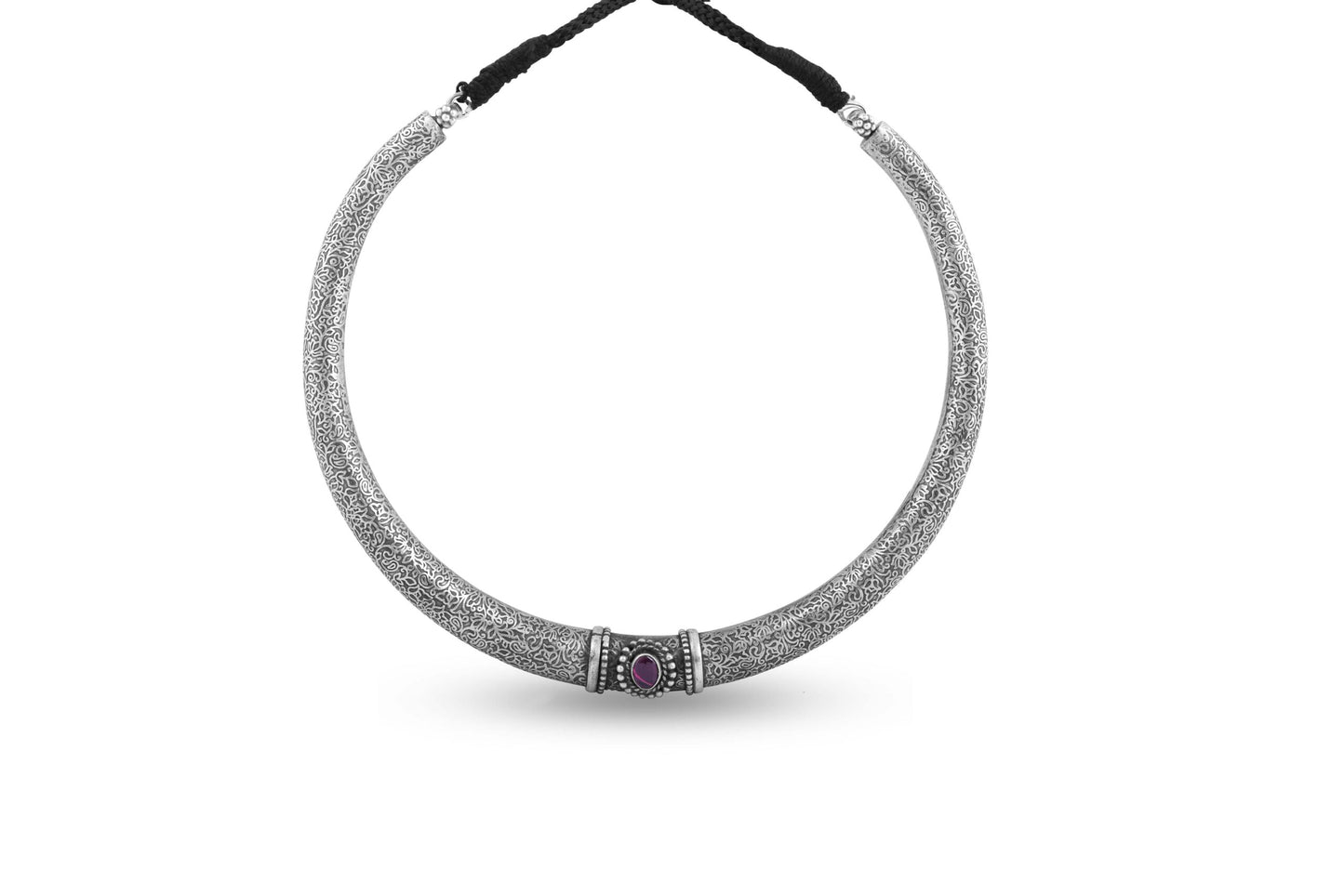 925 Antique Silver Hasli Necklace image 0