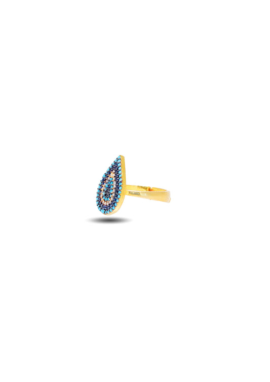 925 Silver Evil Eye Ring image 1