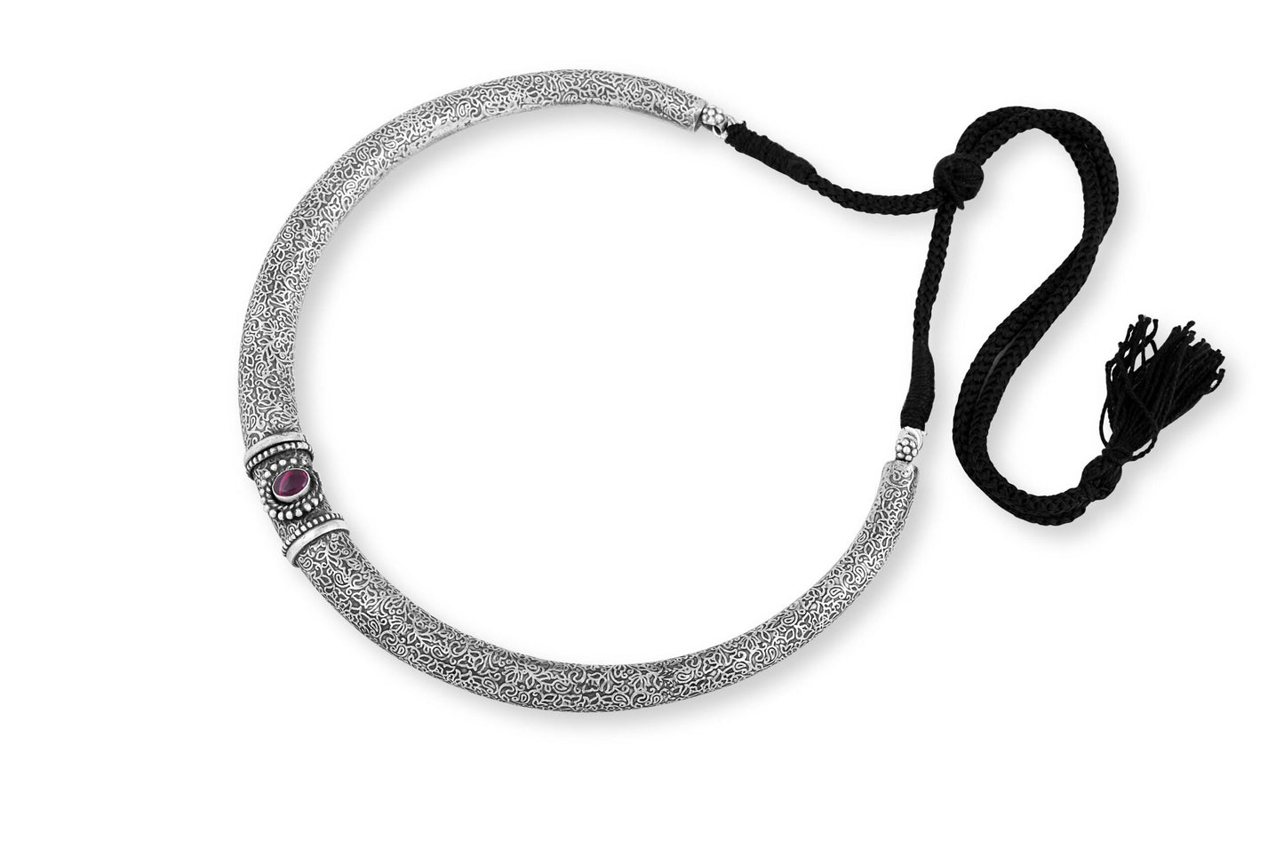 925 Antique Silver Hasli Necklace image 2