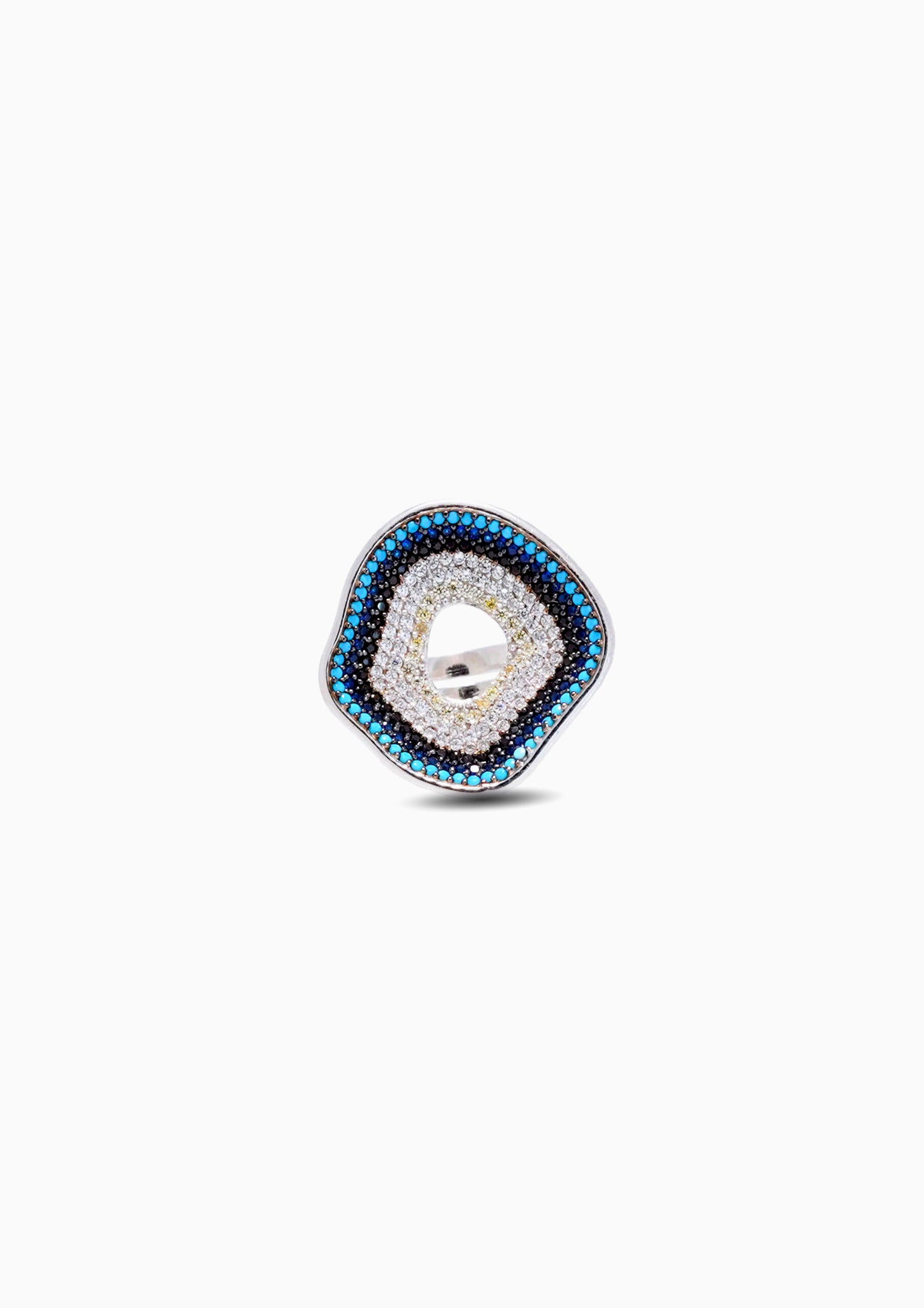 925 Silver Evil Eye Ring image 0