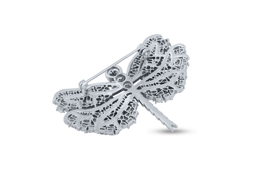 Dragonfly Rhinestone Broch Pins image 1