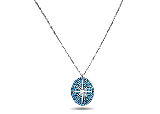 925 Silver Evil Eye Pendant image 1