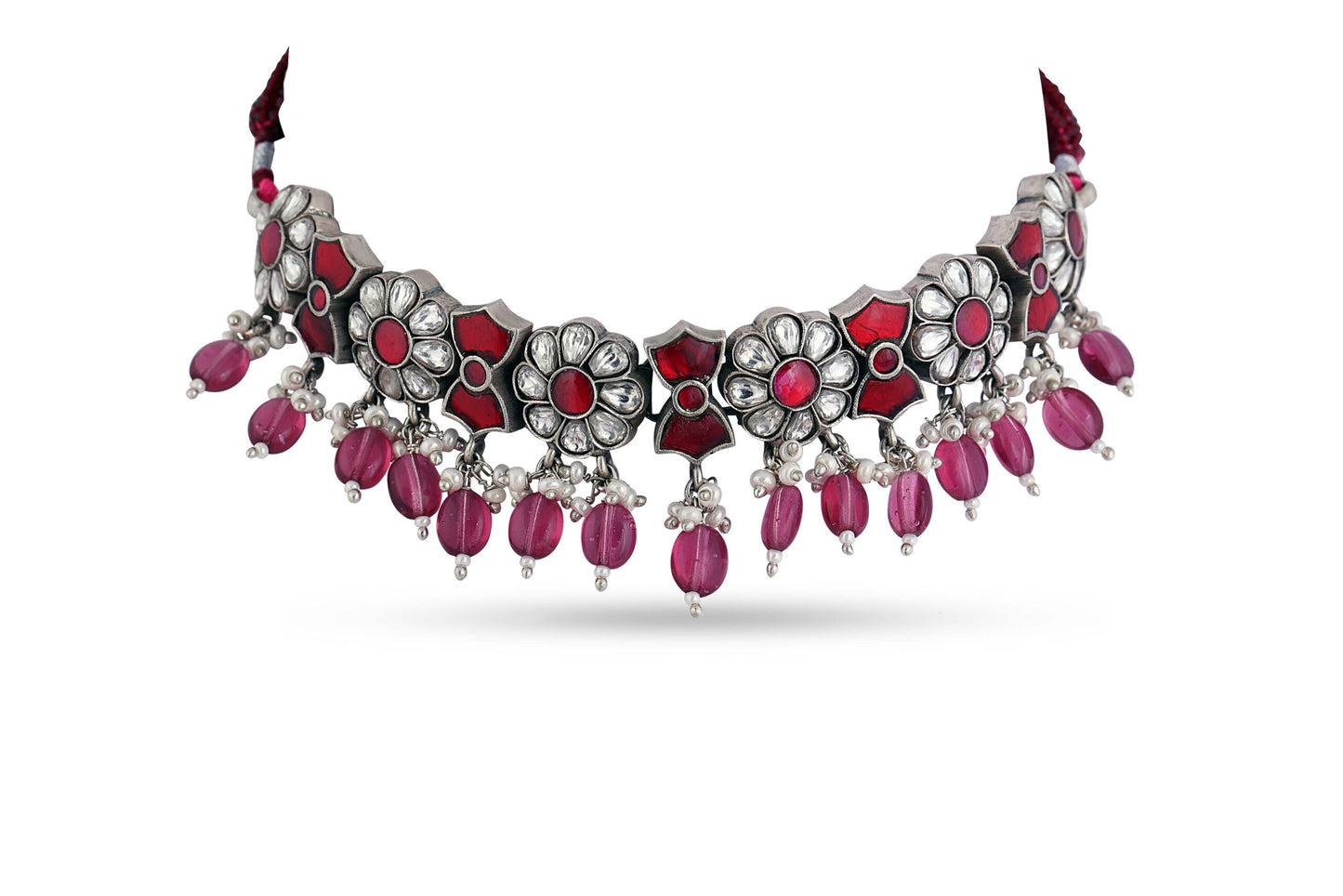 Zaveri Pearl Pink Stone & Beads image 0