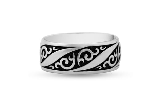 Aesthetic Design Sterling Silver Ring image 1