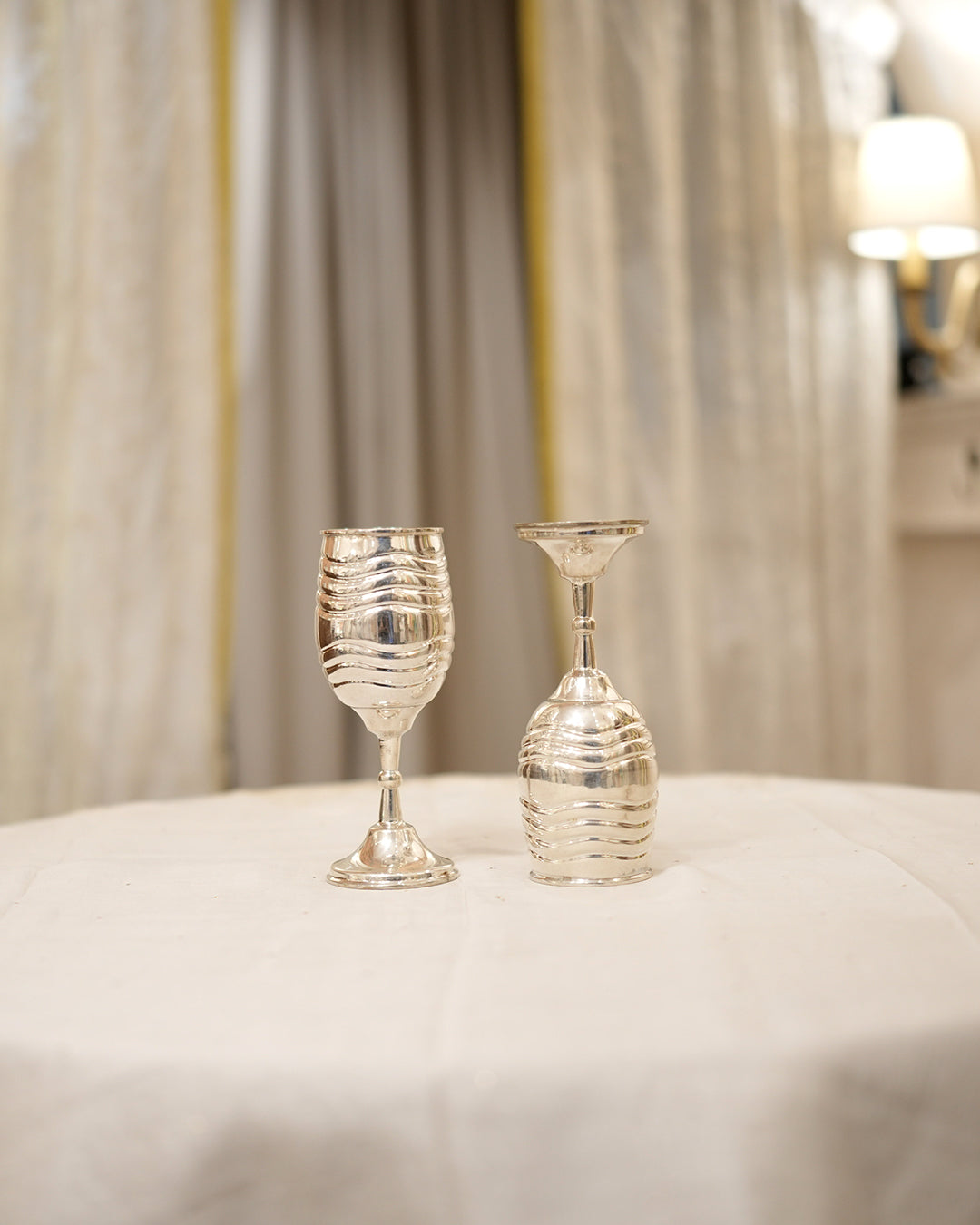 925 silver Bamboo Design Decorative Wine Glass