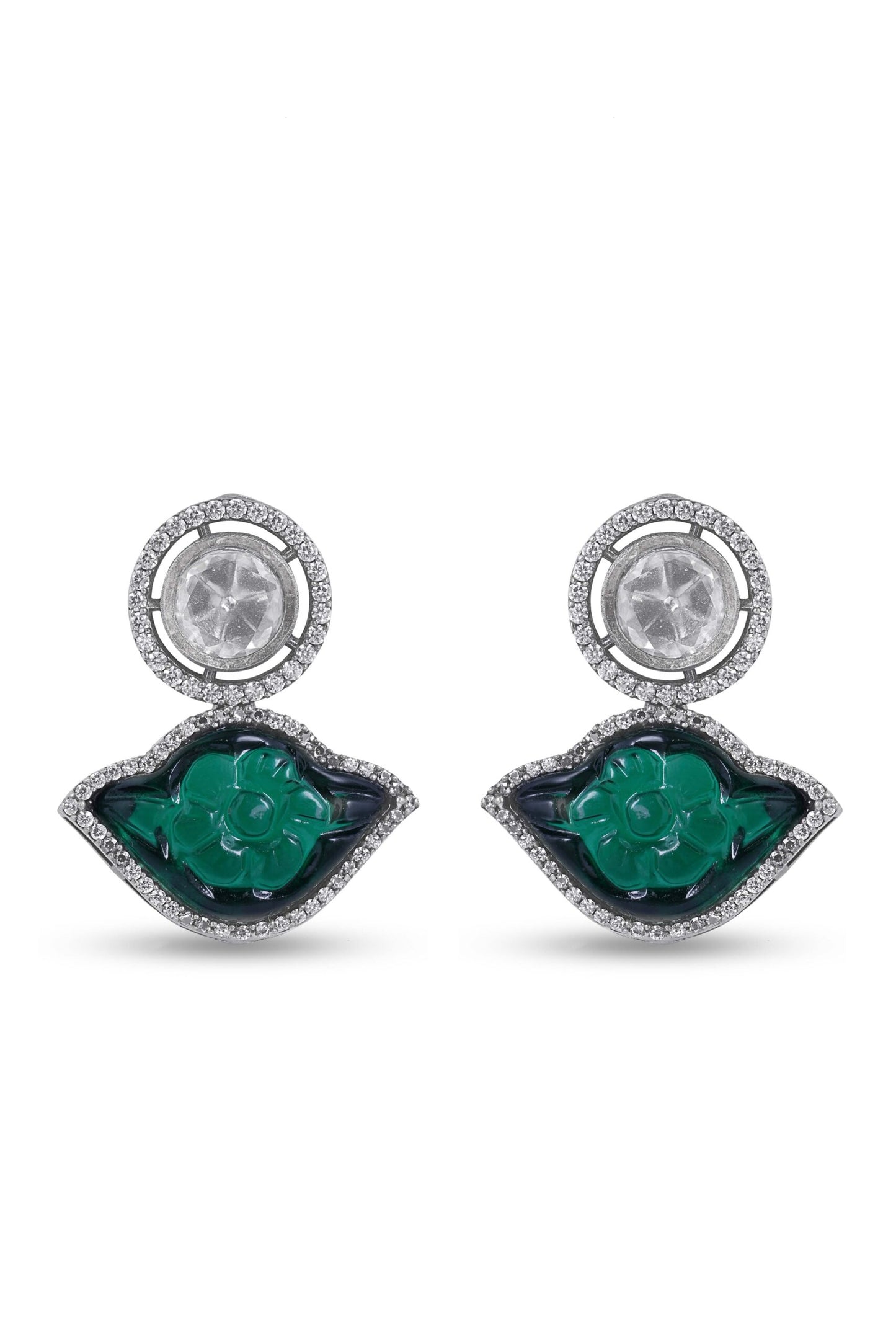 Silver AD-Studded Jewellery Set image 2