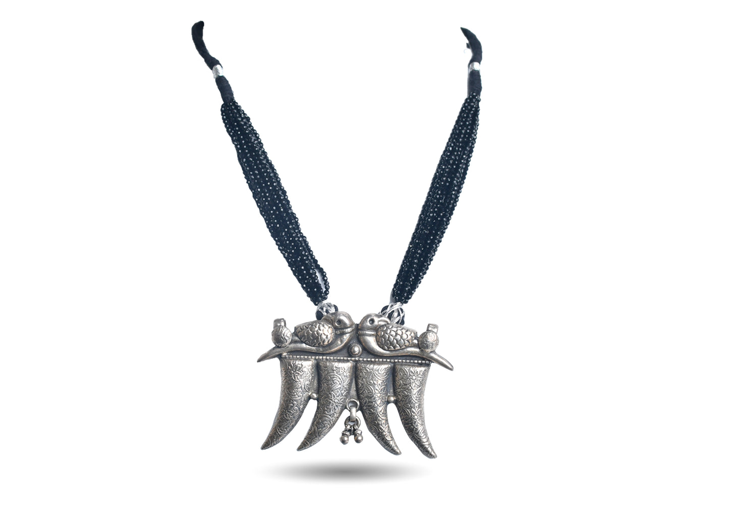 925 Silver Bird Claw Necklace image 0