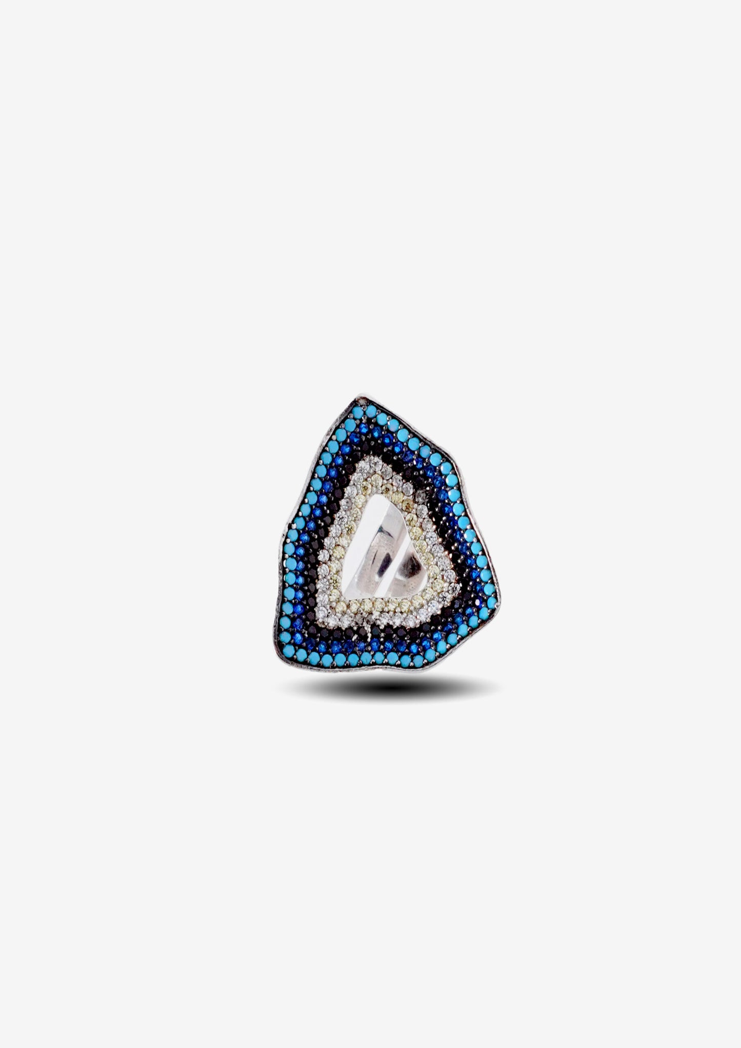 925 Silver Evil Eye Ring image 0