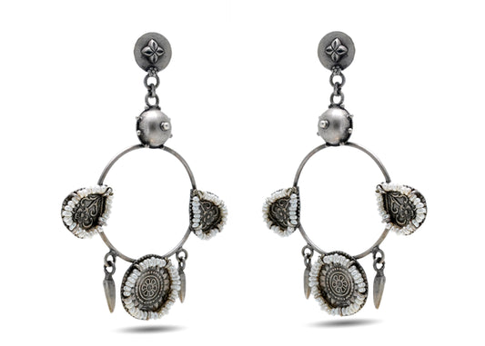 925 Silver Oxidized Long Earring image 1