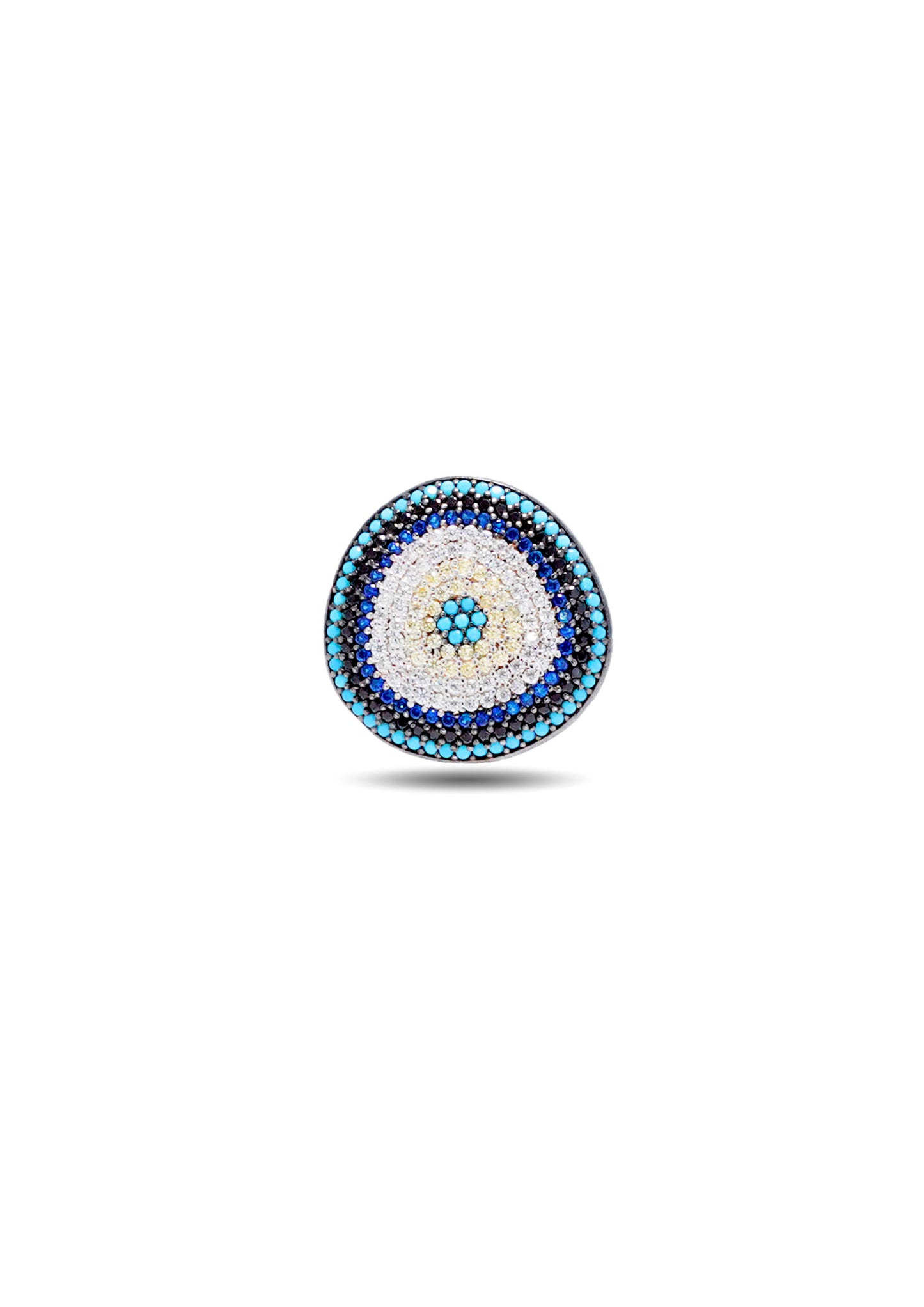 925 Silver Evil Eye Ring image 0