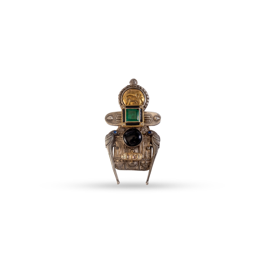 Antique Totem Heritage Brooch