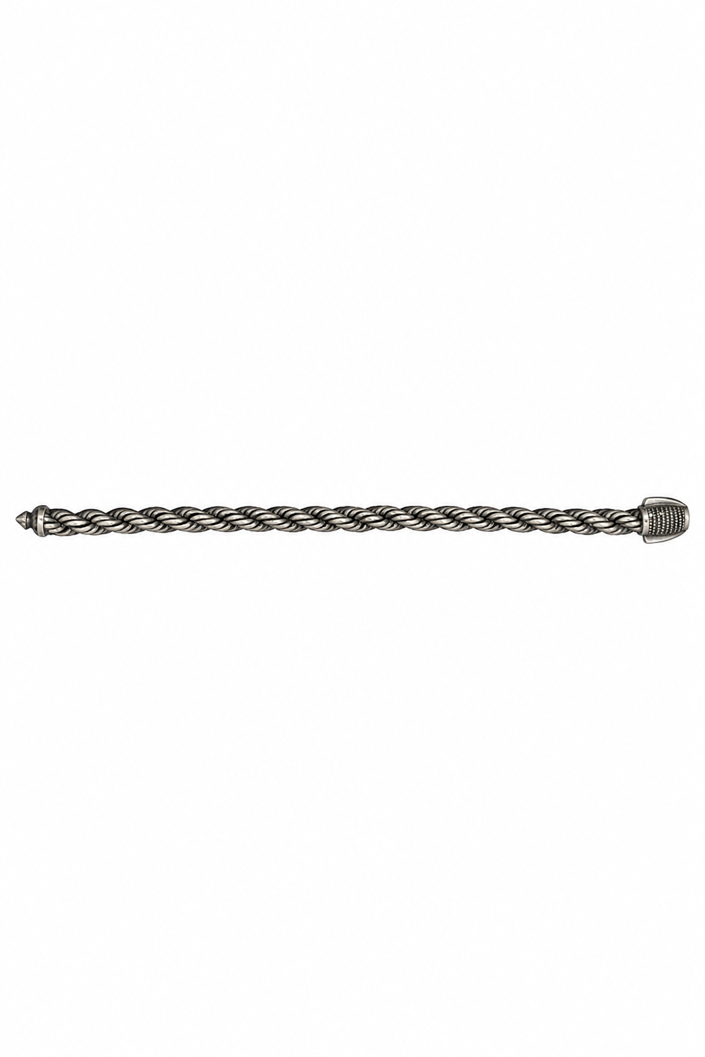 925 Silver Men's Heavy Twisted Rope Chain Bracelet