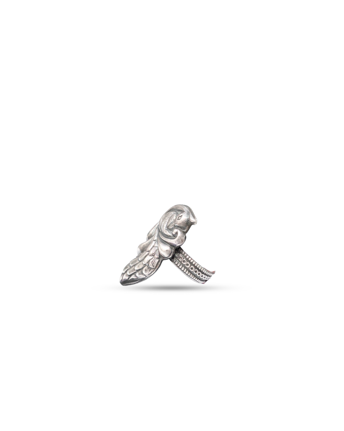 925 Silver Sculpted Peacock Ring