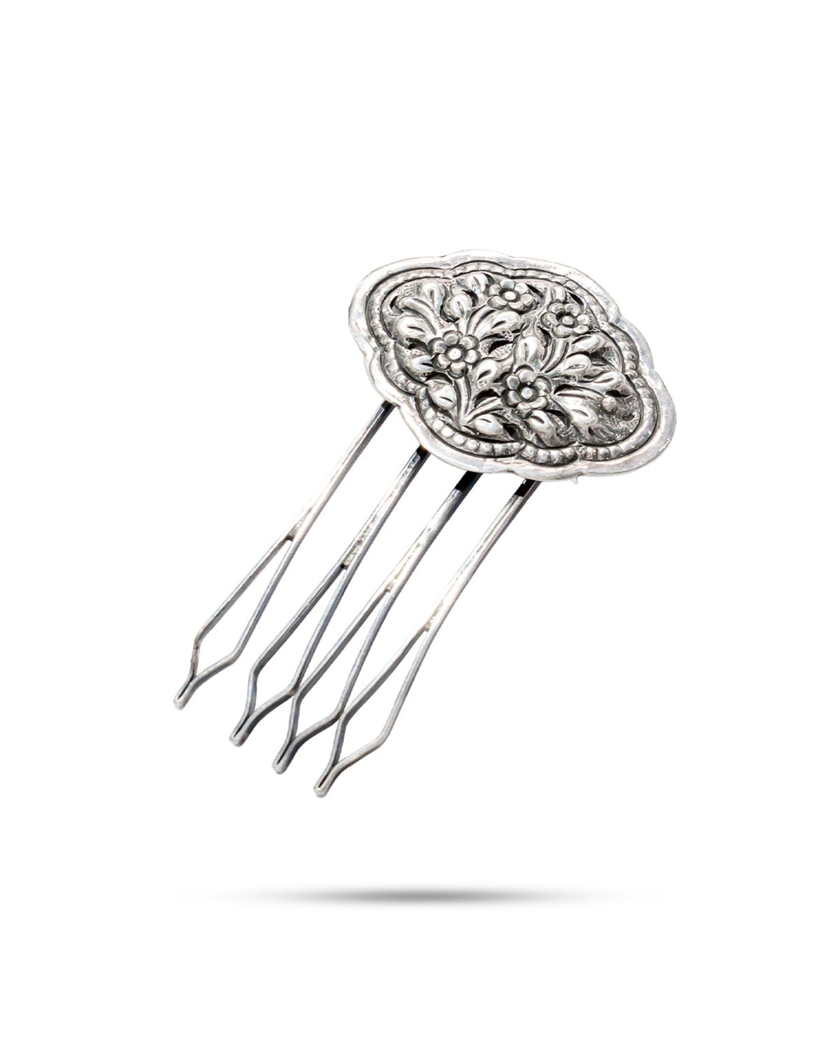 92.5 Silver Floral Hair Pin