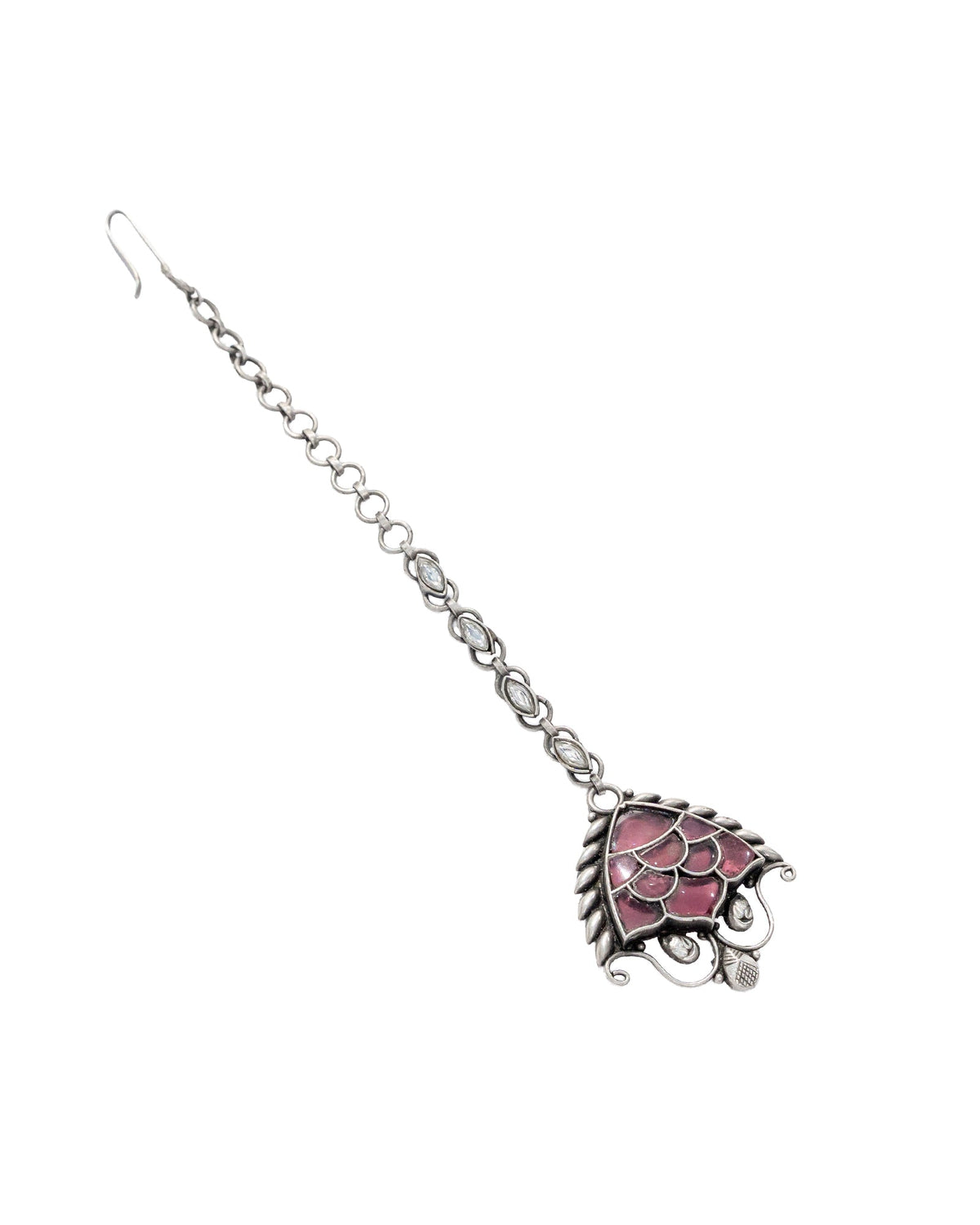 925 Silver Lotus Maangtika