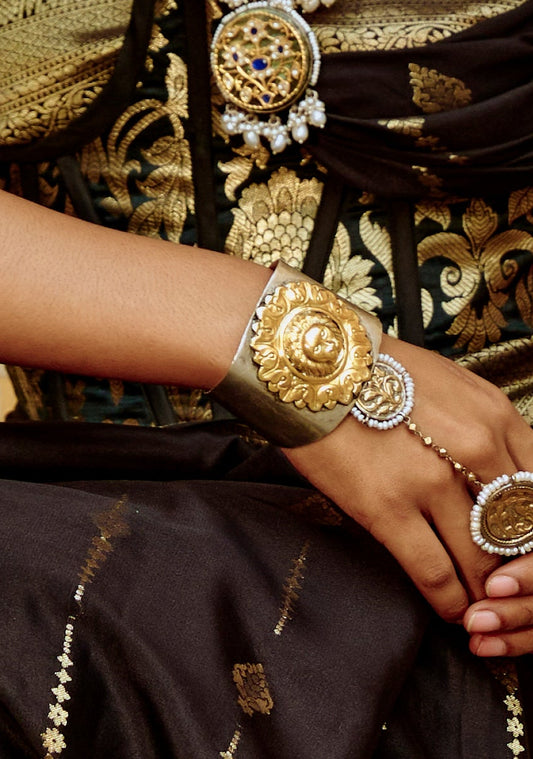 Lion Head 925 silver Cuff Bracelet