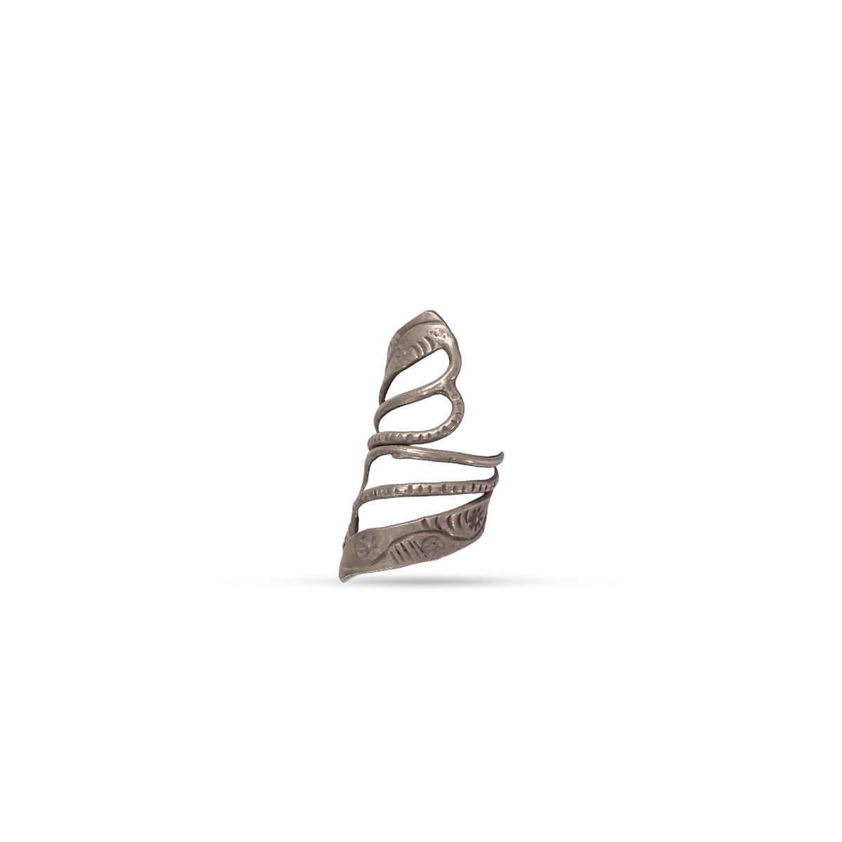 925 Silver Spiral Multi-Band Statement Ring