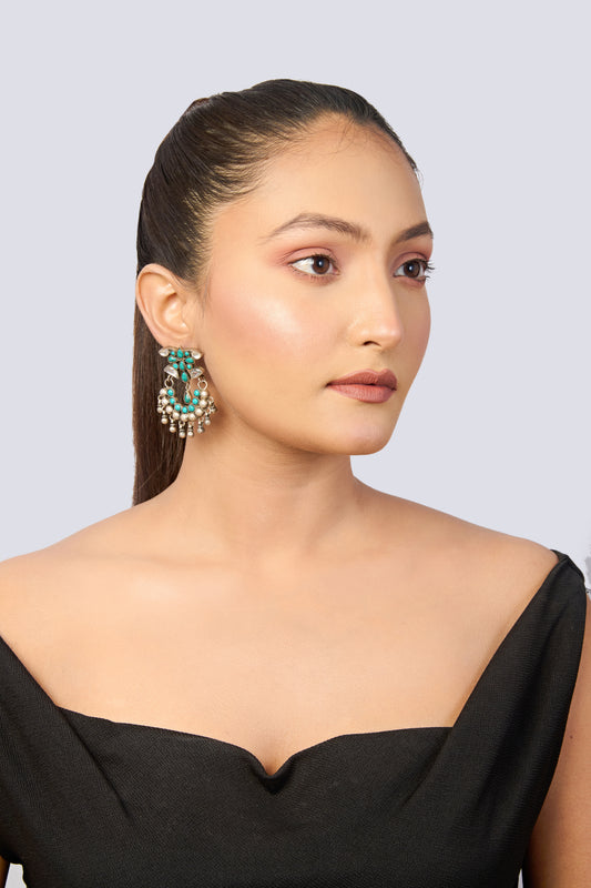 Turquoise Dangler Boho Earrings