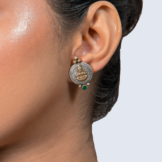 Antique Temple Coin 925 Silver Jewellery Necklace