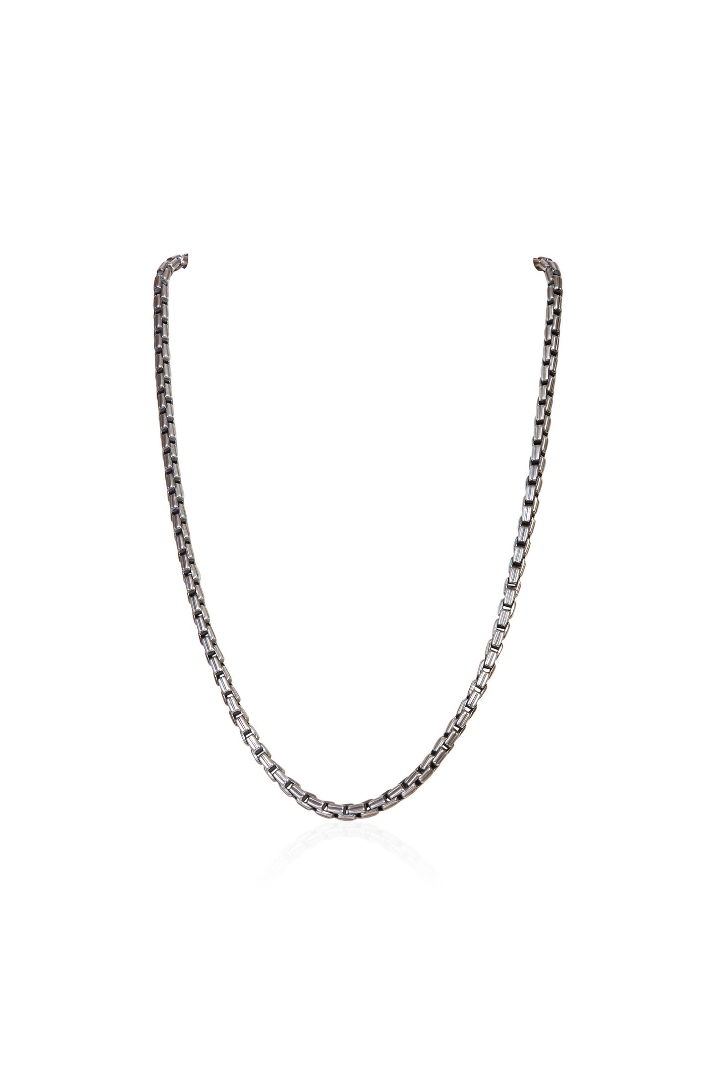 Square Link Sterling Silver Chain