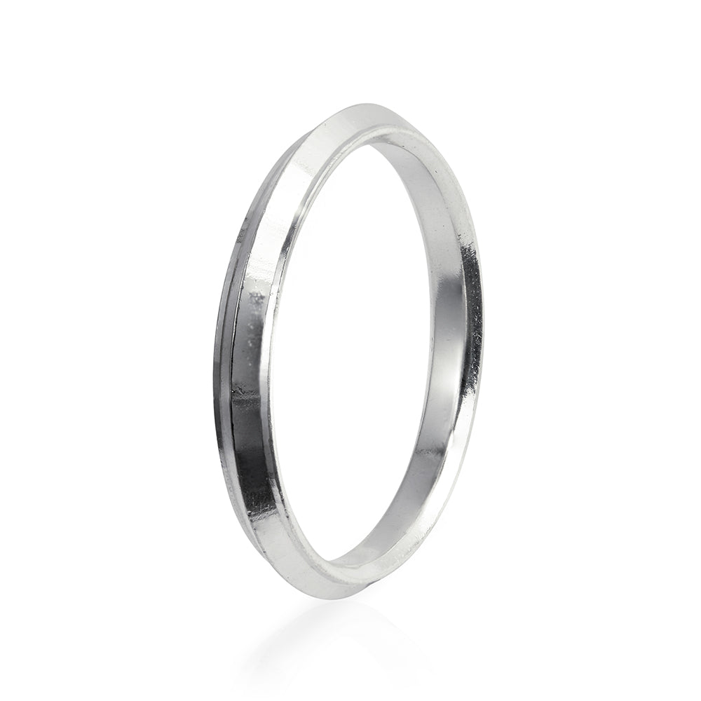 Minimalist Men's Plain Silver Kada
