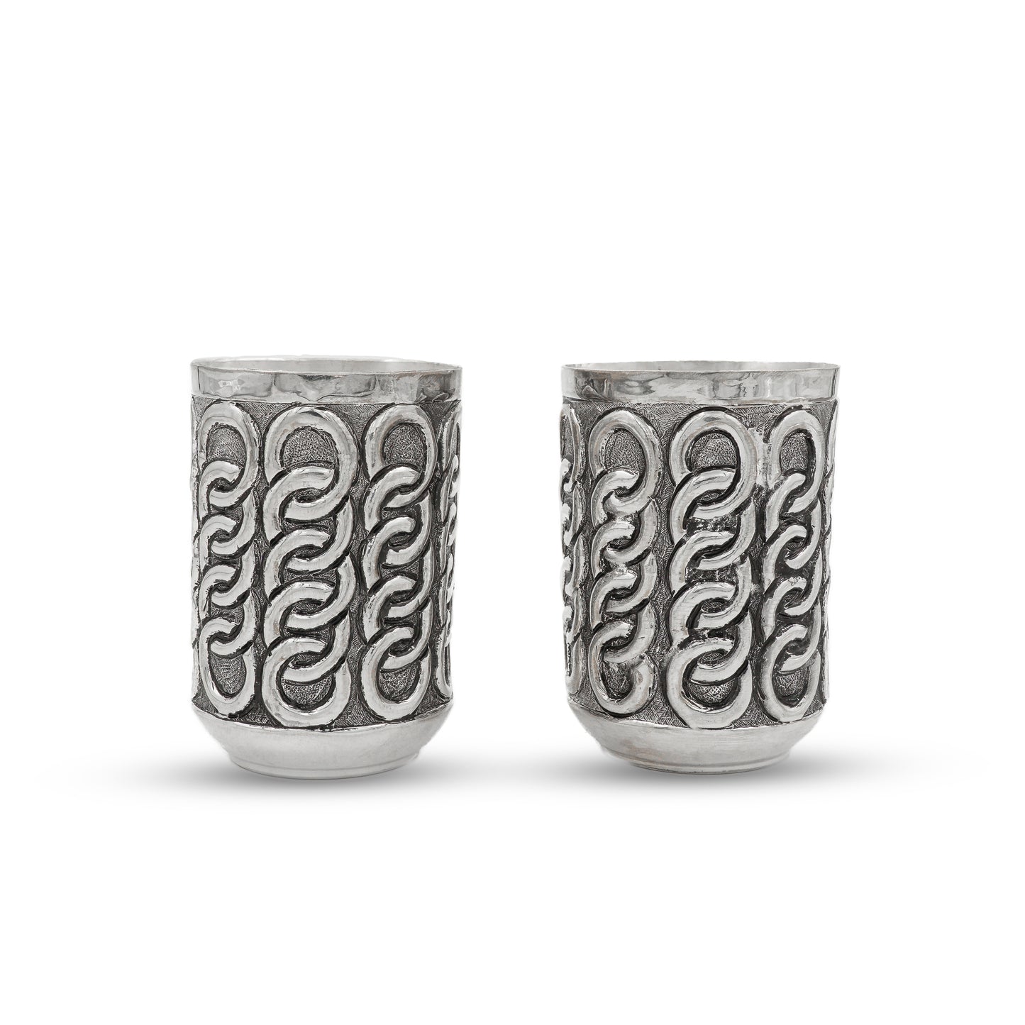 925 silver Chain Pattern Jug & Glasses Set