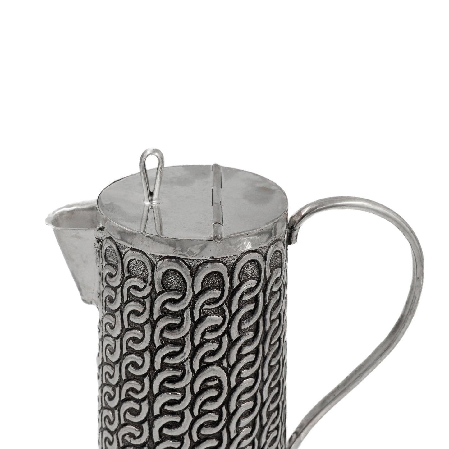 925 silver Chain Pattern Jug & Glasses Set