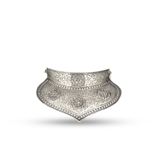 Temple Floral Choker 925 silver jewellery Oxidised Collar