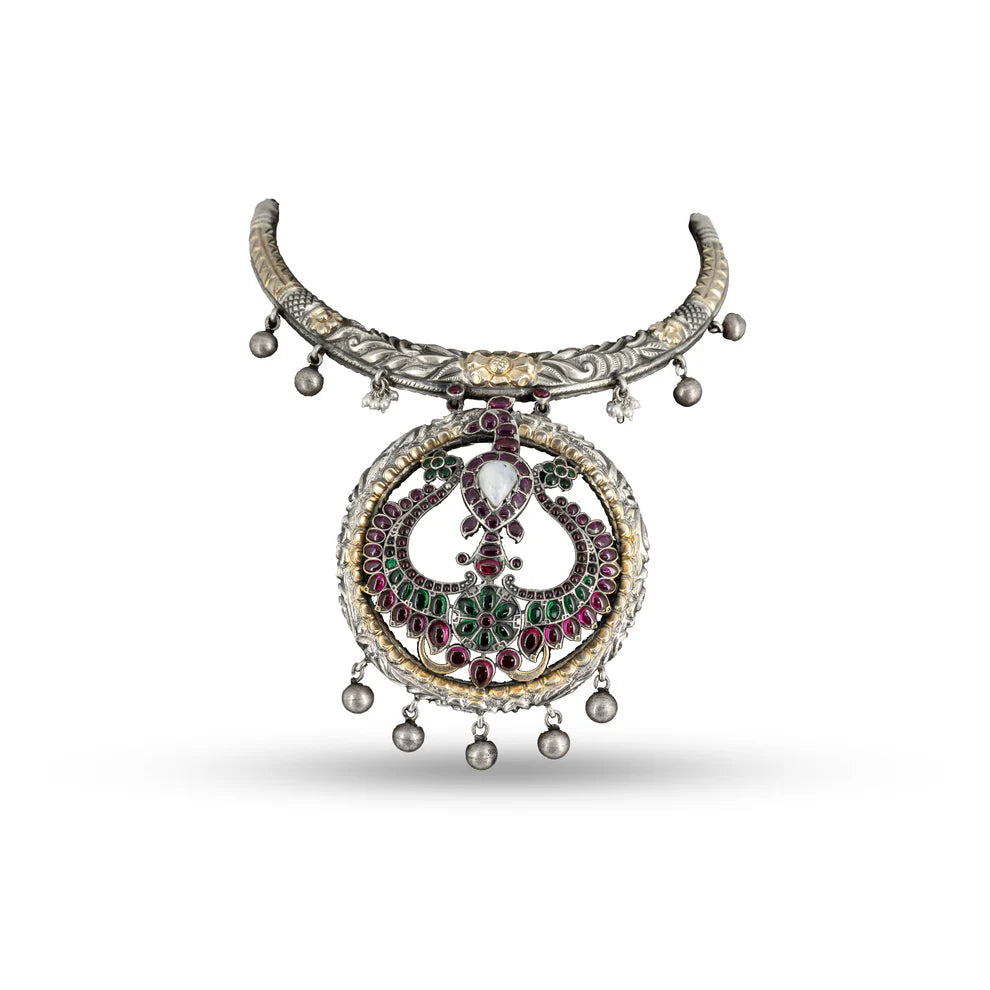 Navratna Necklace 925 silver