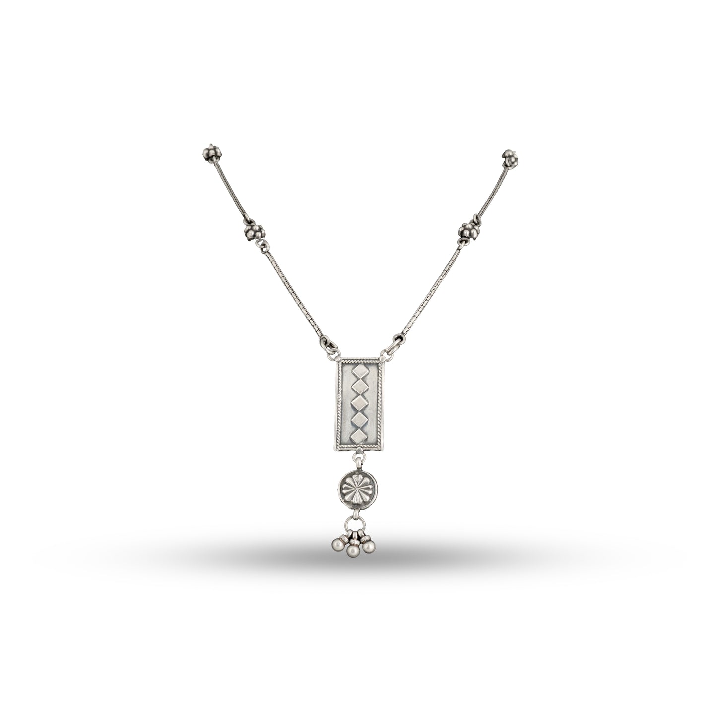 Geometric Boho 925 silver Minimal Pendant Necklace