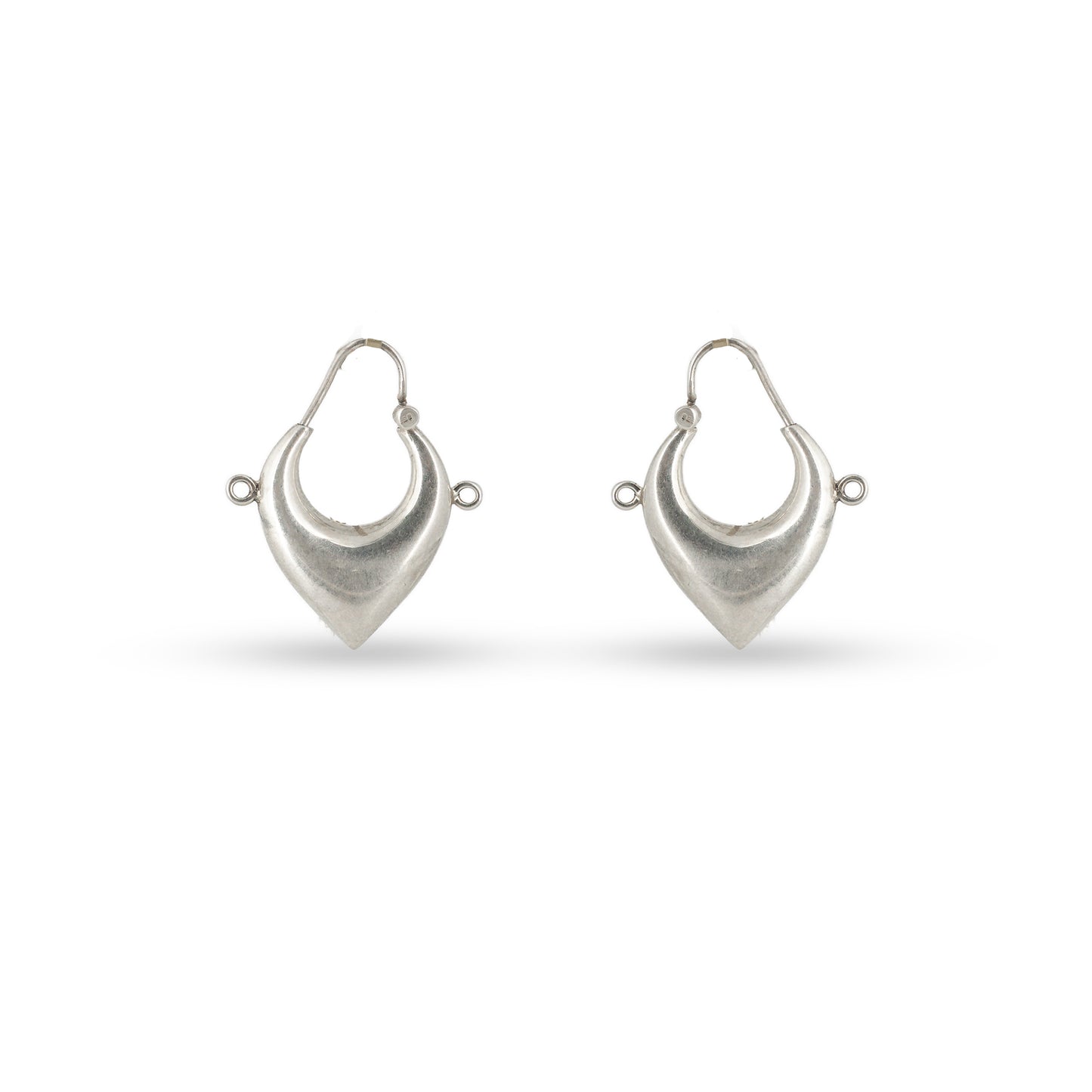 Sleek Tribal Hoop 925 silver Minimal Earrings