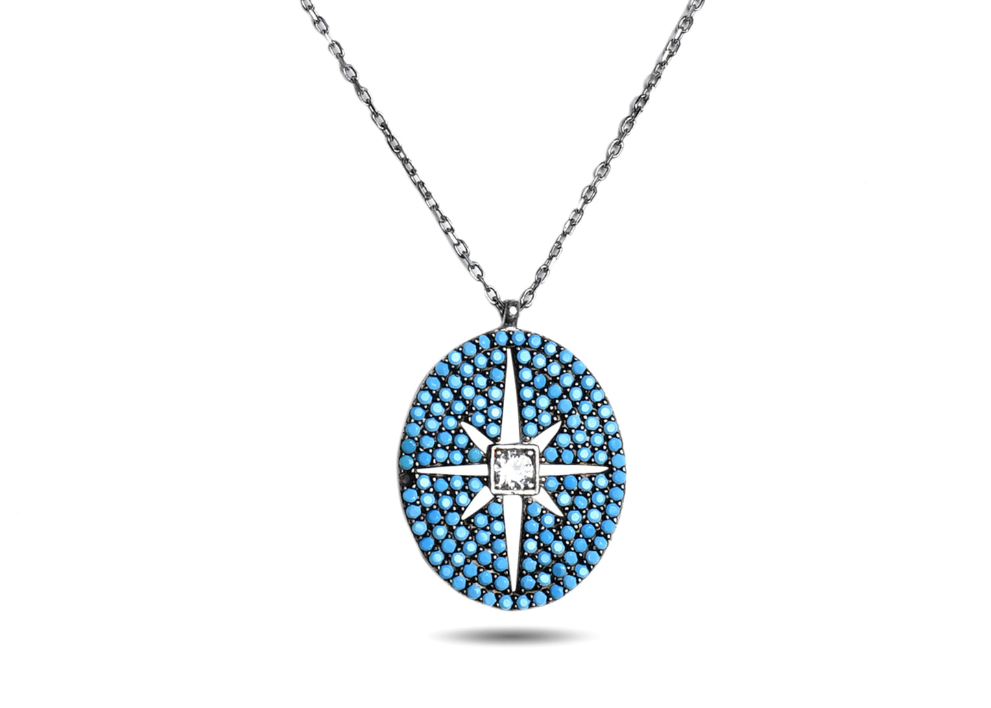 925 Silver Evil Eye Pendant image 0