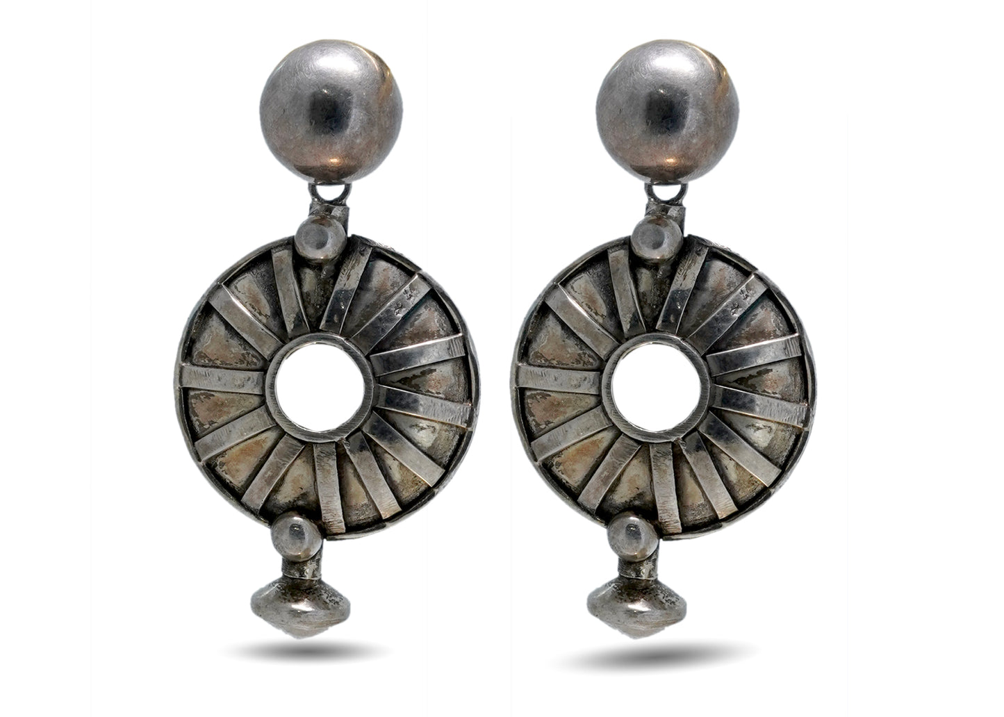 92.5 Silver Antique Earrings image 0
