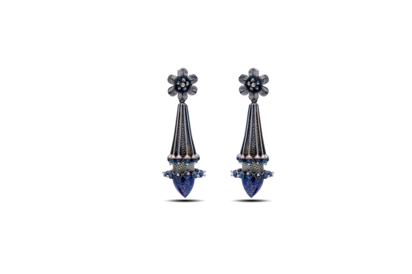 925 Silver Lapic Lazuli Dangler Earring image 0